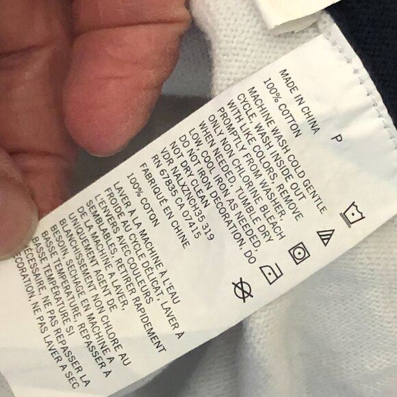 Vtg NAUTICA Varsity Stripe Half Zip Sweater - Picture 5 of 6